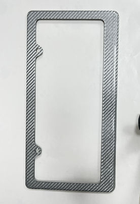 Plaque d'immatriculation en fibre de carbone personnalisée