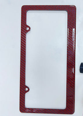 Plaque d'immatriculation en fibre de carbone personnalisée