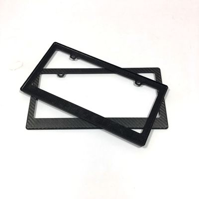 4 trous en fibre de carbone Plaque de licence Cadre motocyclette mince US Standard