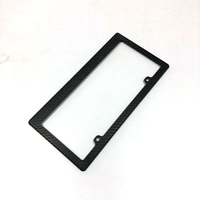 4 trous en fibre de carbone Plaque de licence Cadre motocyclette mince US Standard