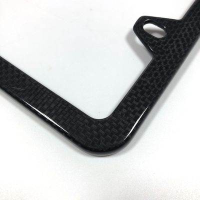 4 trous en fibre de carbone Plaque de licence Cadre motocyclette mince US Standard