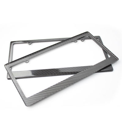 4 trous en fibre de carbone Plaque de licence Cadre motocyclette mince US Standard