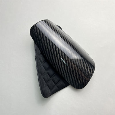 Tissu en fibres de carbone pour adultes Football Footballeur Garde de la chaussure à manches courtes Jaune/Noir OME