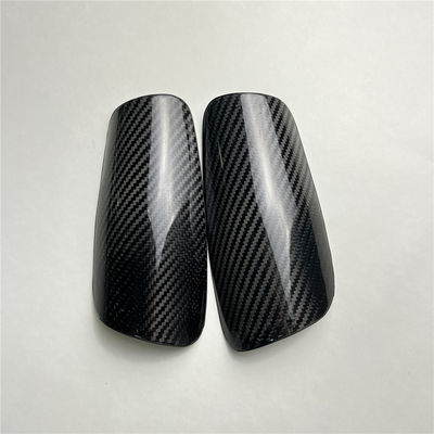 Tissu en fibres de carbone pour adultes Football Footballeur Garde de la chaussure à manches courtes Jaune/Noir OME