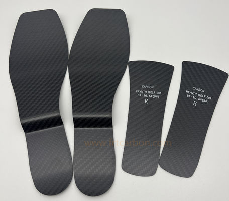 Chaussures en fibre de carbone de football sur mesure 3k Twill Plaque en fibre de carbone mate 1,0 mm 0,8 mm