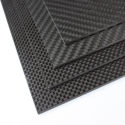 Épaisseur 10 mm 5 mm 3 mm Plaque en fibre de carbone 3k Twill tissage pour hélicoptère RC Quadcopter Multicopter