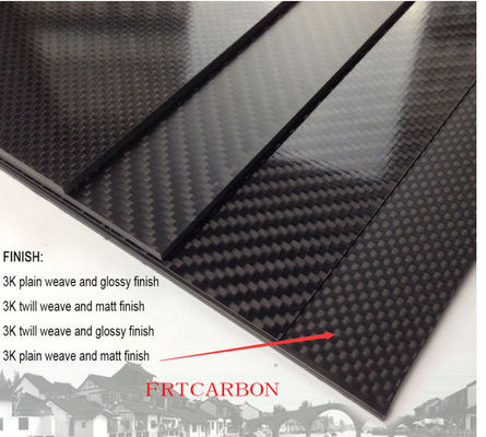 Poids léger Plaque en fibre de carbone Paroi 1 mm 2 mm 10 mm Pour drone 48 X 96 4 X8