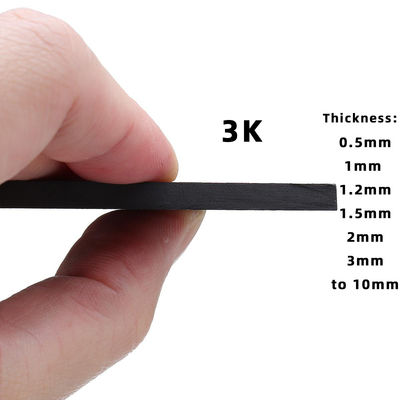 Matériau de feuille en fibre de carbone flexible 400*500mm*1mm 2,5 mm