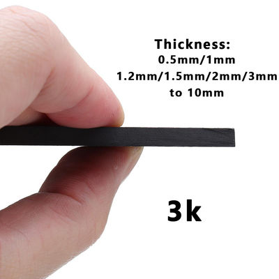 100% panneau en fibre de carbone poids léger 3k feuille de fibre de carbone personnalisée CNC pièce en fibre de carbone avec prix d'usine
