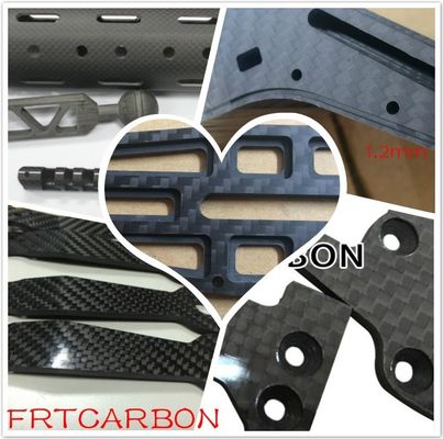 Service de découpe de feuille de fibre de carbone Cnc à base de fibre de carbone