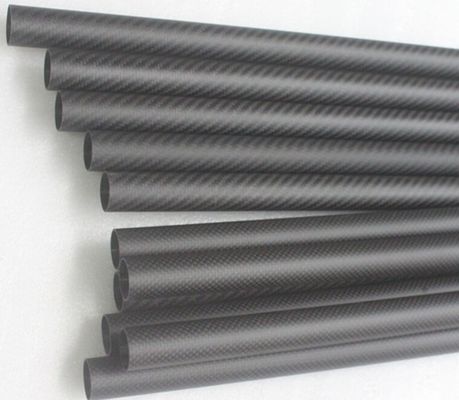 2m 20mm 3k Tube en fibre de carbone en fibre de carbone Cadre de bicyclette Pipe en carbone Weipi Paddle de bateau Manche de poteau
