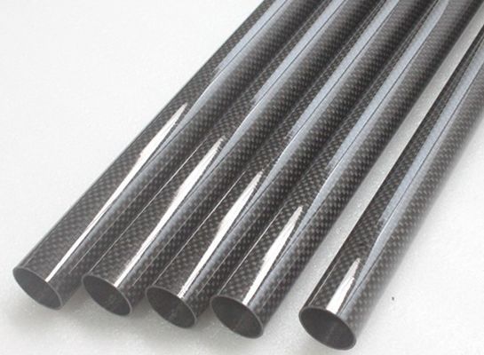 2m 20mm 3k Tube en fibre de carbone en fibre de carbone Cadre de bicyclette Pipe en carbone Weipi Paddle de bateau Manche de poteau