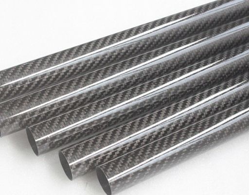 2m 20mm 3k Tube en fibre de carbone en fibre de carbone Cadre de bicyclette Pipe en carbone Weipi Paddle de bateau Manche de poteau