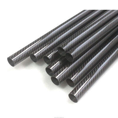 Tubes carrées en fibre de carbone de 8 mm et 10 mm en fibre de carbone en tube rectangulaire en gros