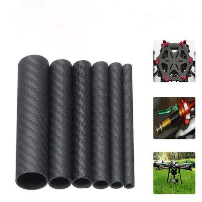 3 4 &quot; 3 8 &quot; 3k Tube en fibre de carbone 10 mm 12 mm 15 mm 18 mm 22 mm 30 mm 40 mm 50 mm