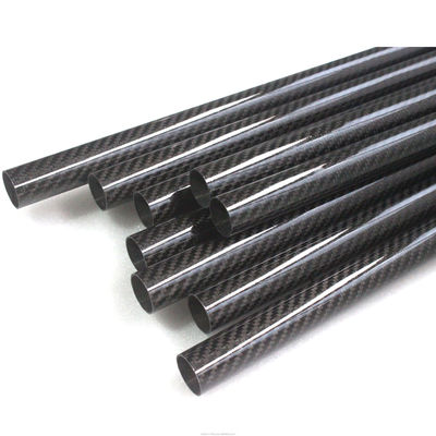 1 pouce 1 2 pouces Tube carré en fibre de carbone Module élevé 3k 50mm