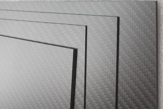 Pressage à chaud 1 mm 1,5 mm 2 mm 3 mm 4 mm 3K Twill en fibre de carbone brillante