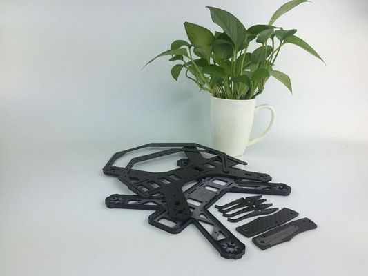 Parties d'usinage CNC à base de fibres de carbone pour le châssis/FPV