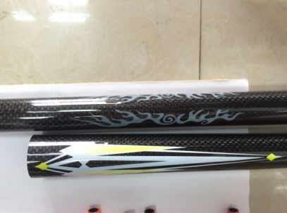 5 16 &quot; 5 8 &quot; 7 8 &quot; Rouge Blanc Bleu Jaune Tubes de bicyclette en fibre de carbone FRT