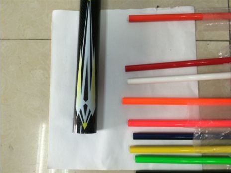 5 16 &quot; 5 8 &quot; 7 8 &quot; Rouge Blanc Bleu Jaune Tubes de bicyclette en fibre de carbone FRT