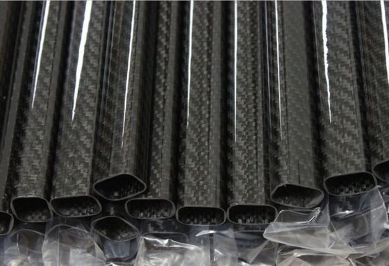 10 mm tube carré en fibre de carbone 20 mm moulage par pressage à chaud