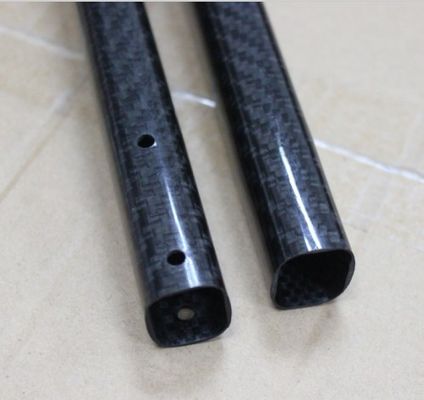 10 mm tube carré en fibre de carbone 20 mm moulage par pressage à chaud