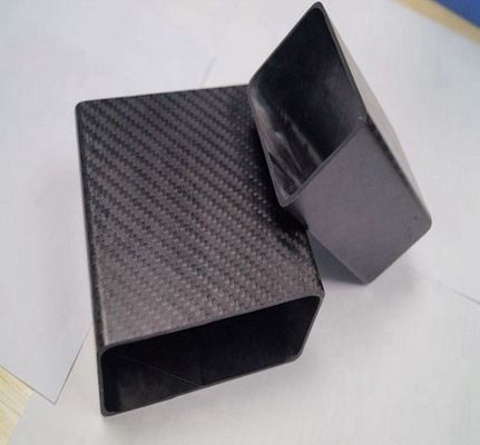 10 mm tube carré en fibre de carbone 20 mm moulage par pressage à chaud