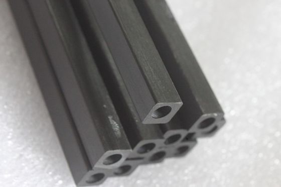 10 mm 20 mm tube carré en fibre de carbone rond à l'intérieur
